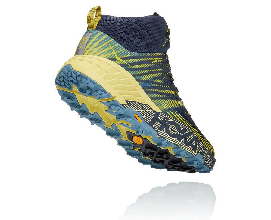 Tenis Hoka One One Trail Hombre Azul Marino - Speedgoat Mid Gore-Tex 2 - BDEA19806